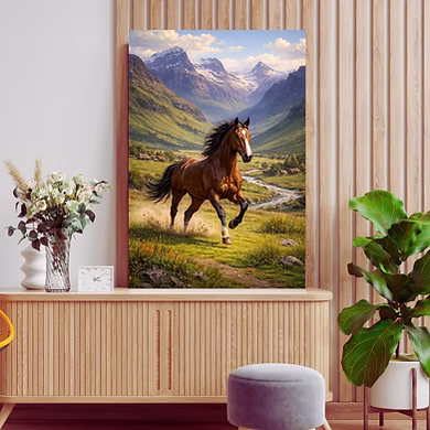 Lesotho mountains view canvas